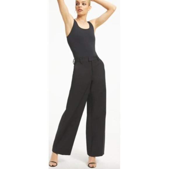 Good American Pants - NWOT Good American Woven Trouser 2.0 Pants Black-sz 31